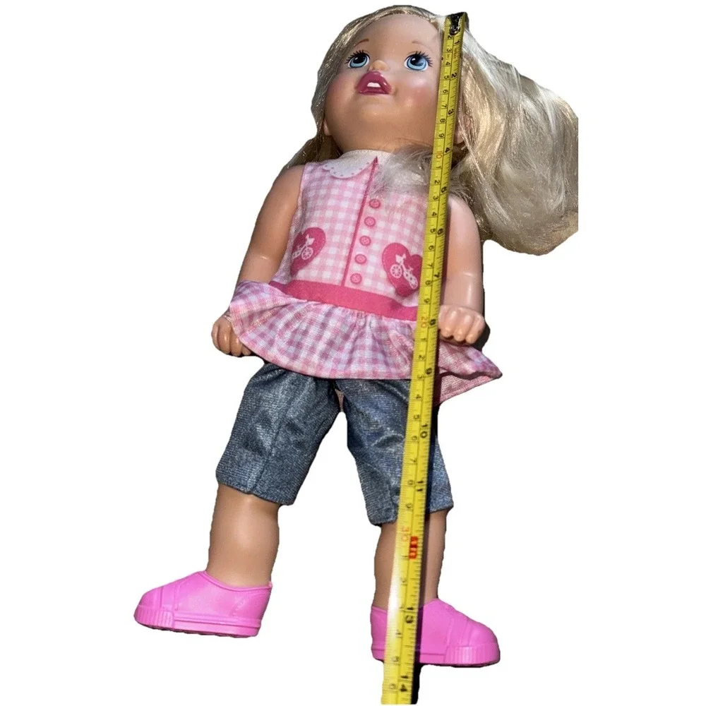Little Mommy Learn To Ride Doll Bicycle Bike Basket Toy Mattel  2016 14